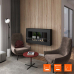 Биокамин SteelHeat WALL GRAND 1200 LITE черный